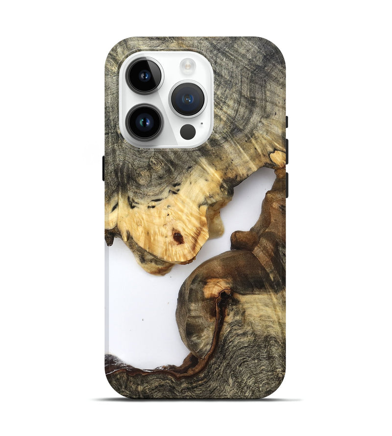 iPhone 15 Pro Wood Live Edge Phone Case - Kelis (Clear, 821897)