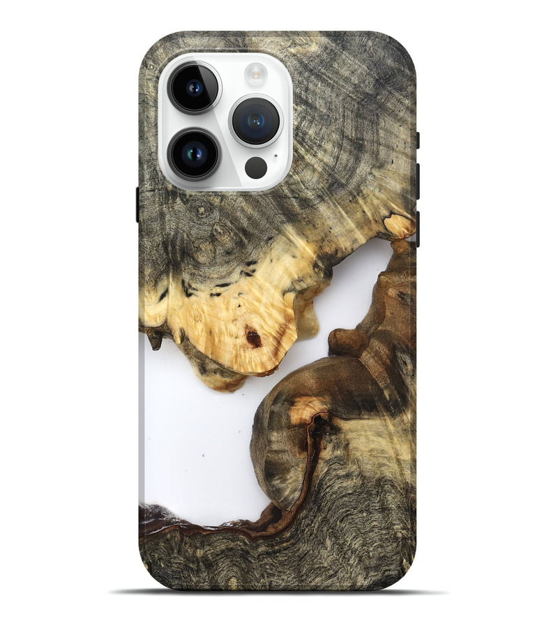 iPhone 15 Pro Max Wood Live Edge Phone Case - Kelis (Clear, 821897)