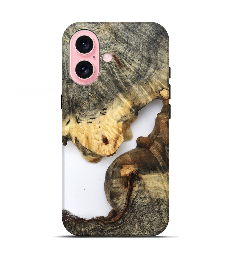 iPhone 16 Wood Live Edge Phone Case - Kelis (Clear, 821897)