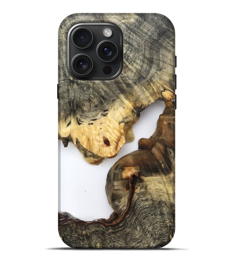 iPhone 16 Pro Max Wood Live Edge Phone Case - Kelis (Clear, 821897)