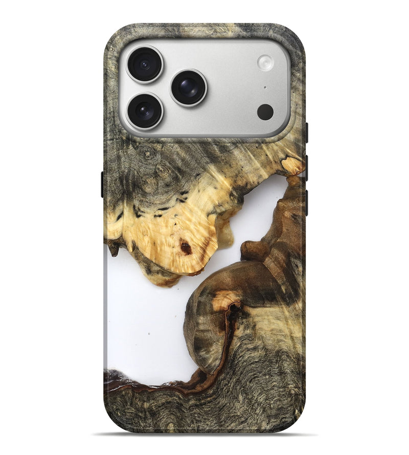 iPhone 17 Pro Max Wood Live Edge Phone Case - Kelis (Clear, 821897)