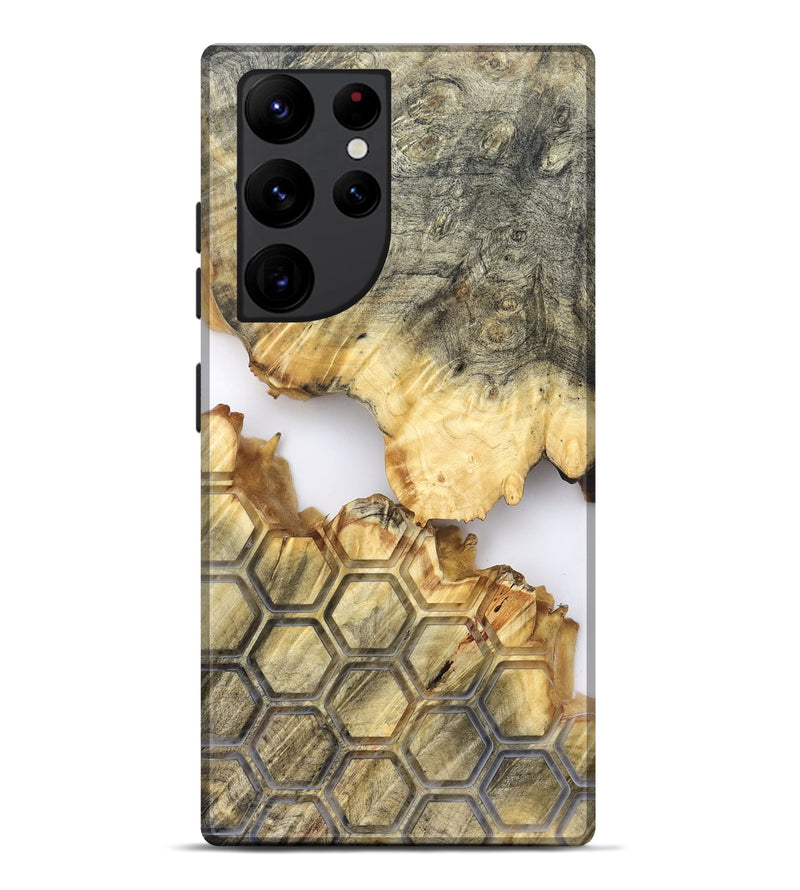 Galaxy S22 Ultra Wood Live Edge Phone Case - Tasia (Clear, 821898)