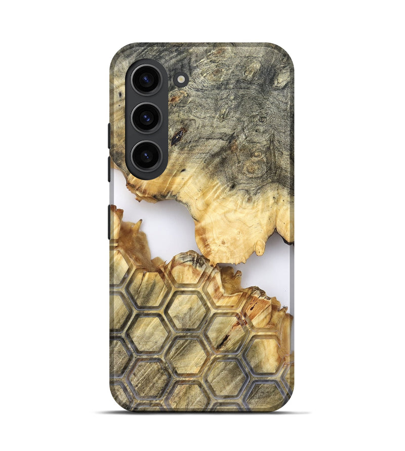 Galaxy S23 Wood Live Edge Phone Case - Tasia (Clear, 821898)