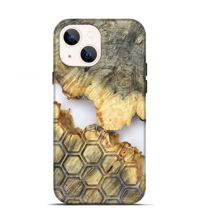 iPhone 13 Wood Live Edge Phone Case - Tasia (Clear, 821898)