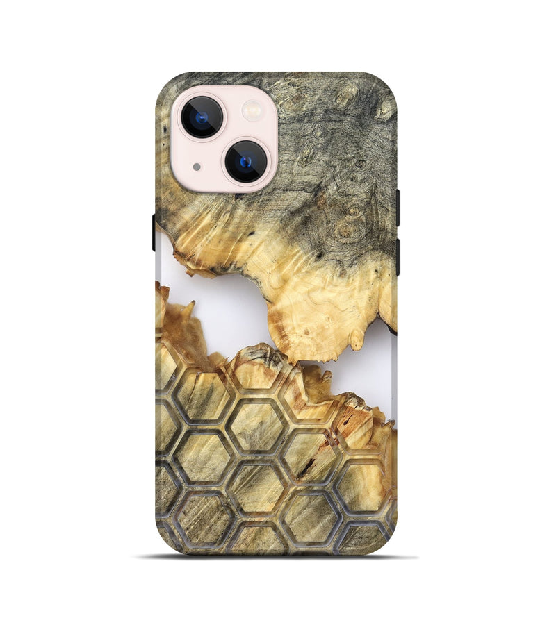 iPhone 13 mini Wood Live Edge Phone Case - Tasia (Clear, 821898)