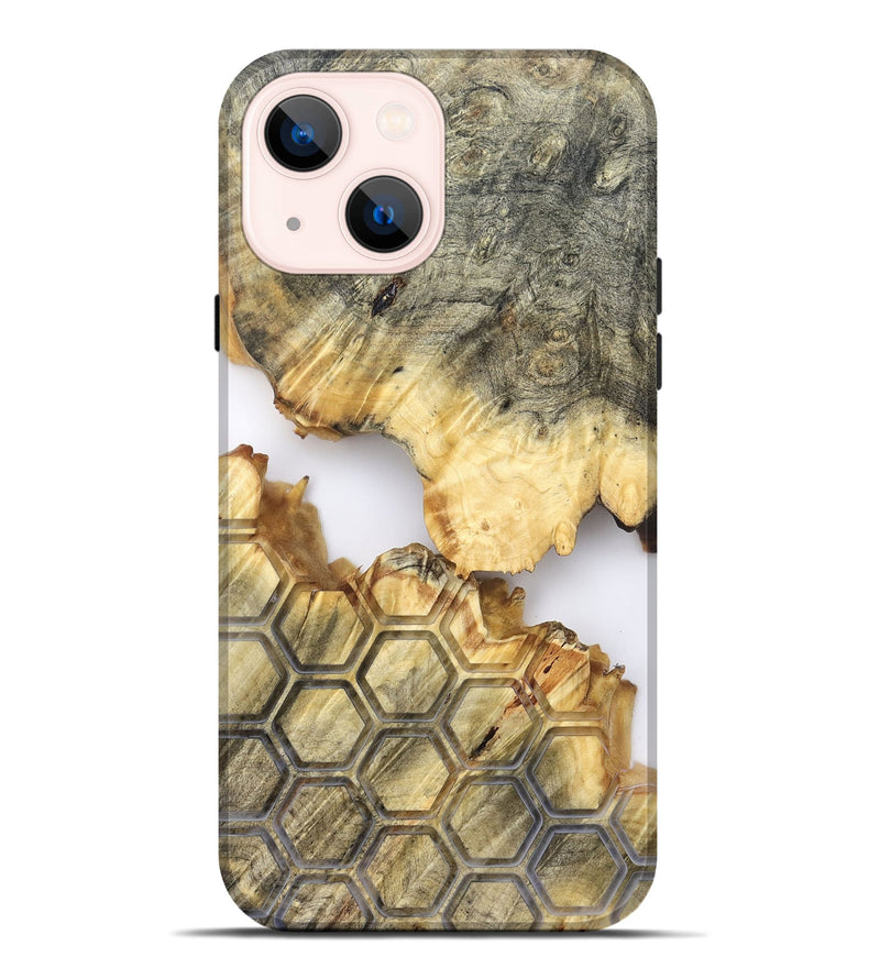 iPhone 14 Plus Wood Live Edge Phone Case - Tasia (Clear, 821898)