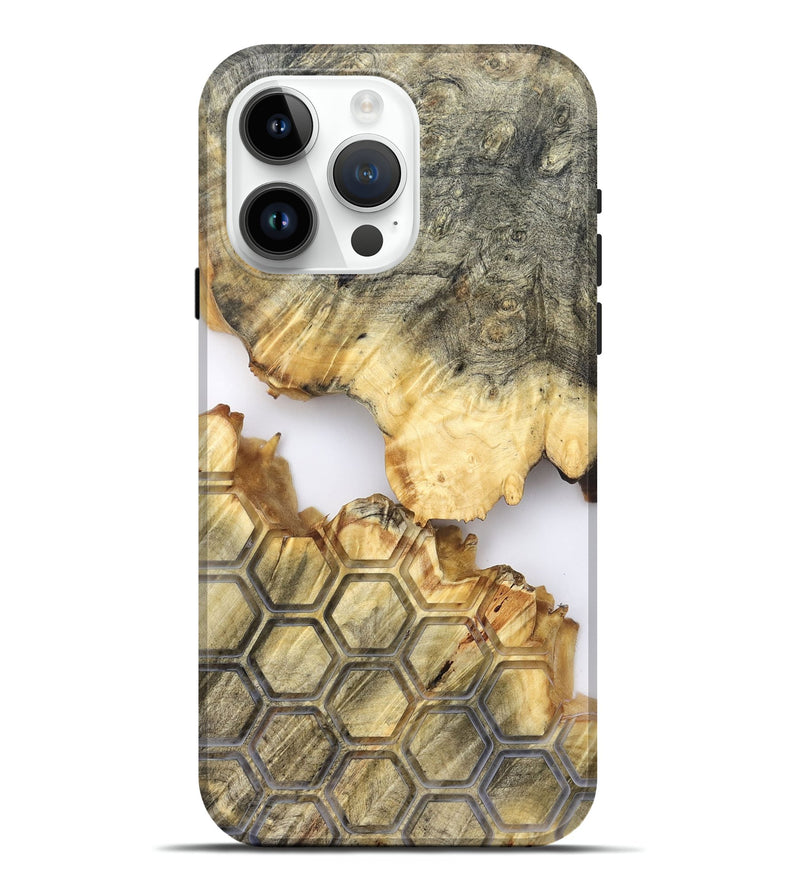 iPhone 15 Pro Max Wood Live Edge Phone Case - Tasia (Clear, 821898)