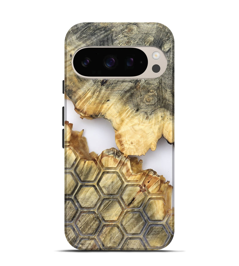 Pixel 10 Pro Wood Live Edge Phone Case - Tasia (Clear, 821898)