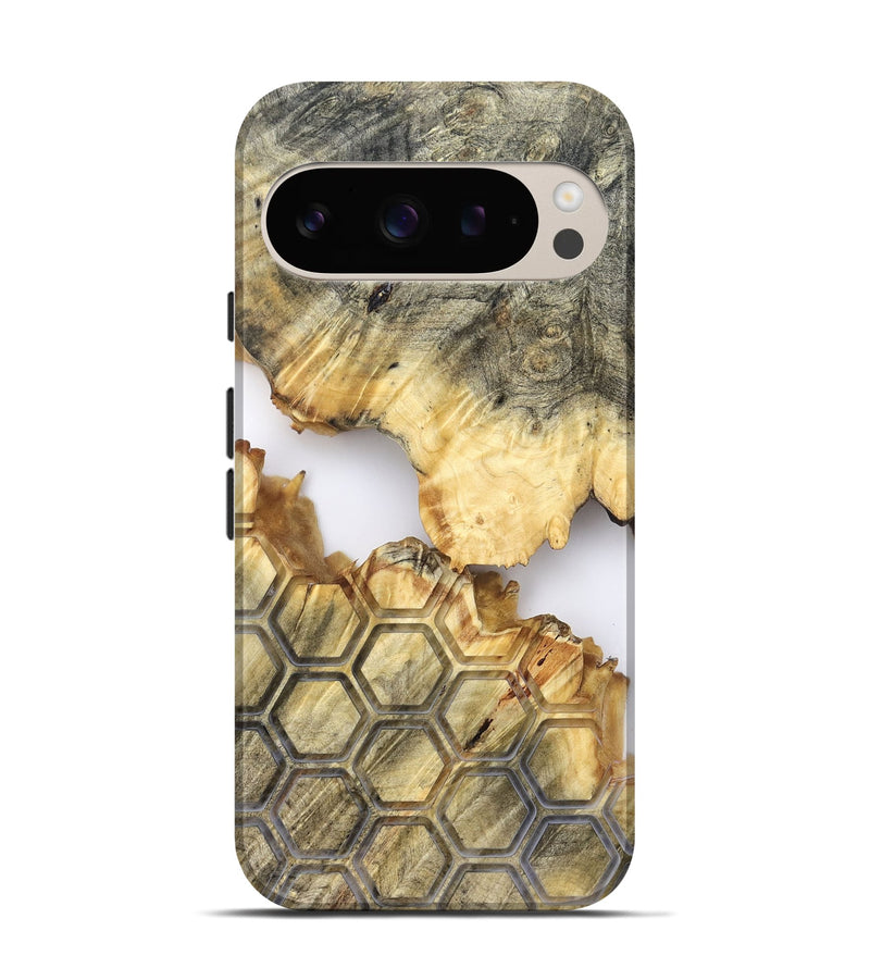 Pixel 9 Wood Live Edge Phone Case - Tasia (Clear, 821898)