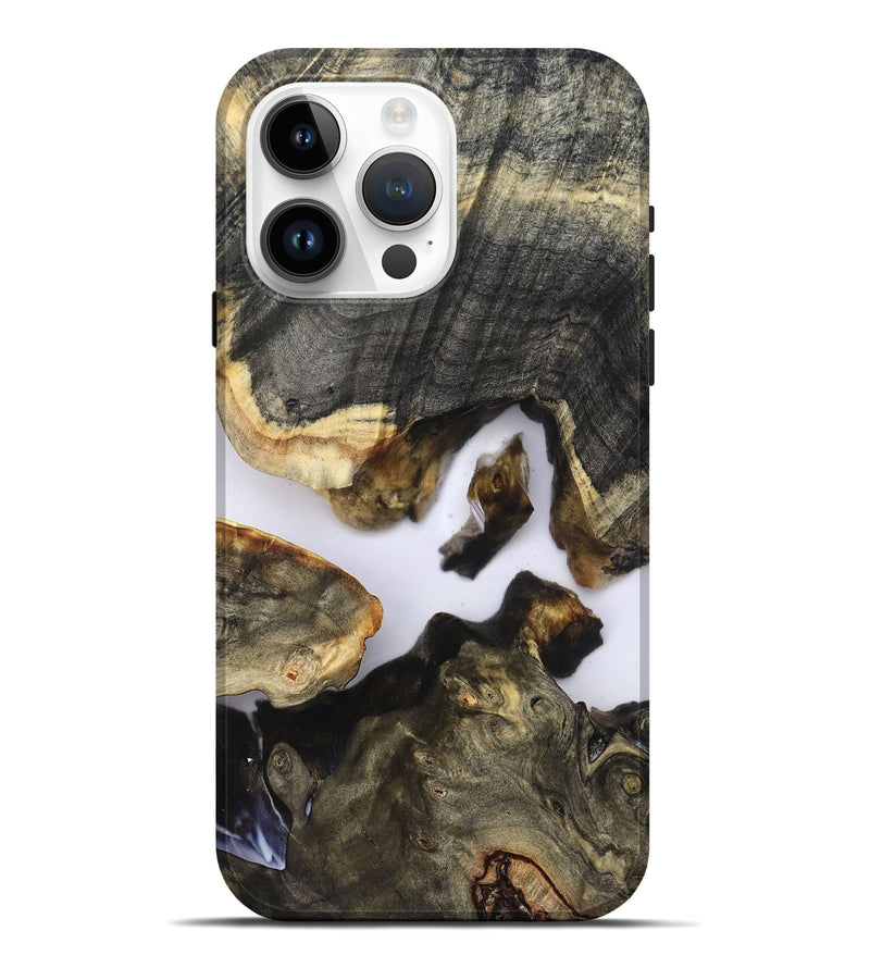 iPhone 15 Pro Max Wood Live Edge Phone Case - Venus (Clear, 821899)