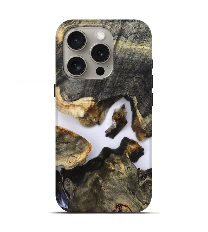 iPhone 16 Pro Wood Live Edge Phone Case - Venus (Clear, 821899)