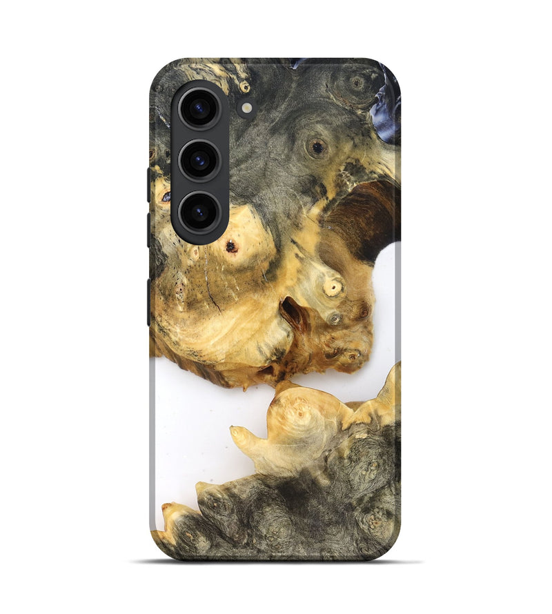 Galaxy S23 Wood Live Edge Phone Case - Jay (Clear, 821900)