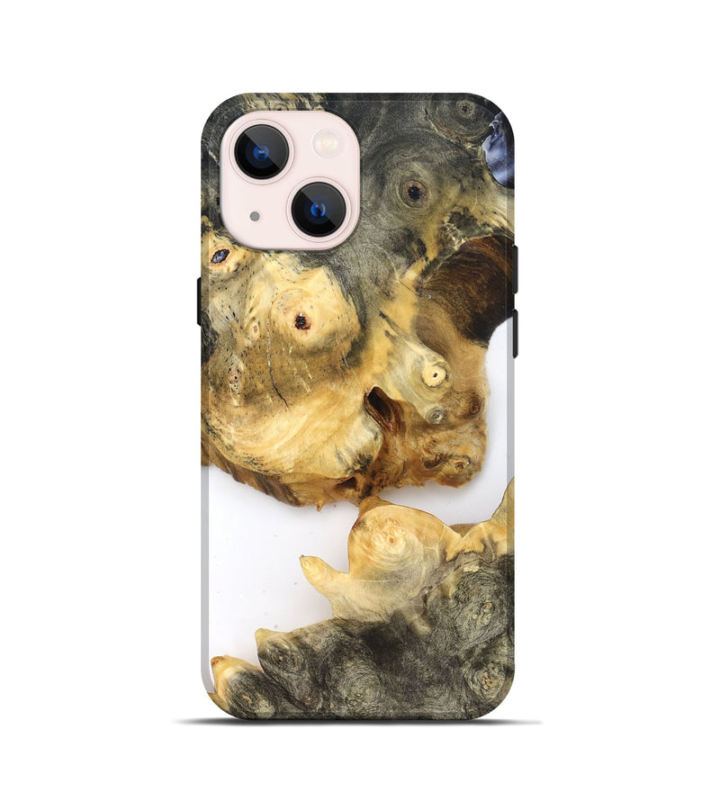 iPhone 13 mini Wood Live Edge Phone Case - Jay (Clear, 821900)