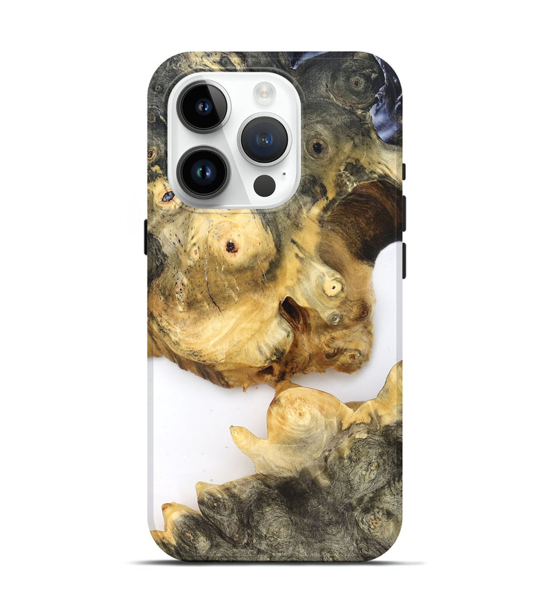 iPhone 15 Pro Wood Live Edge Phone Case - Jay (Clear, 821900)