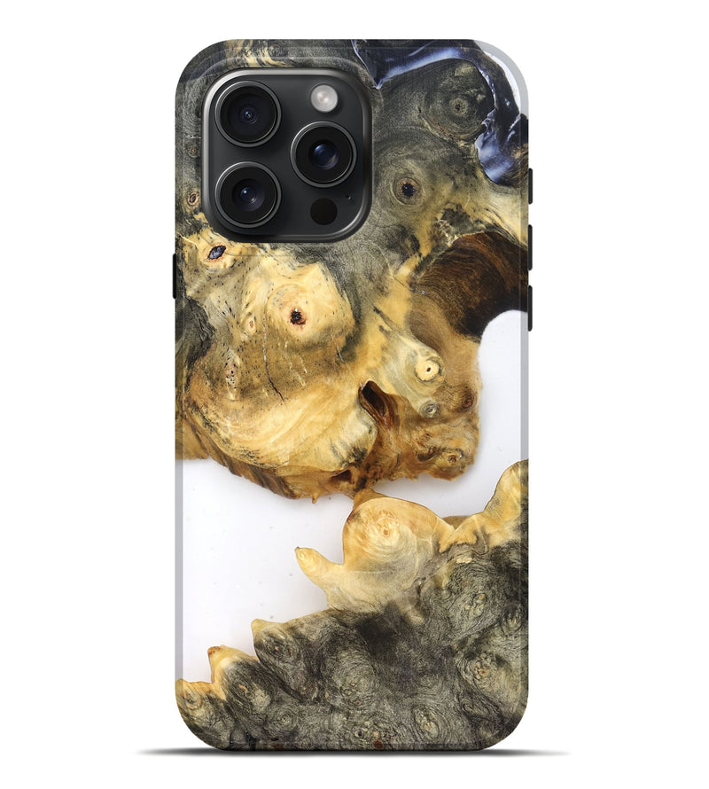 iPhone 16 Pro Max Wood Live Edge Phone Case - Jay (Clear, 821900)