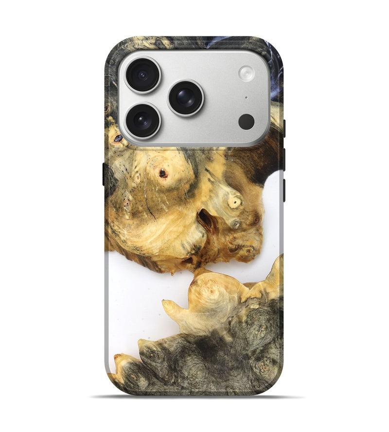 iPhone 17 Pro Wood Live Edge Phone Case - Jay (Clear, 821900)