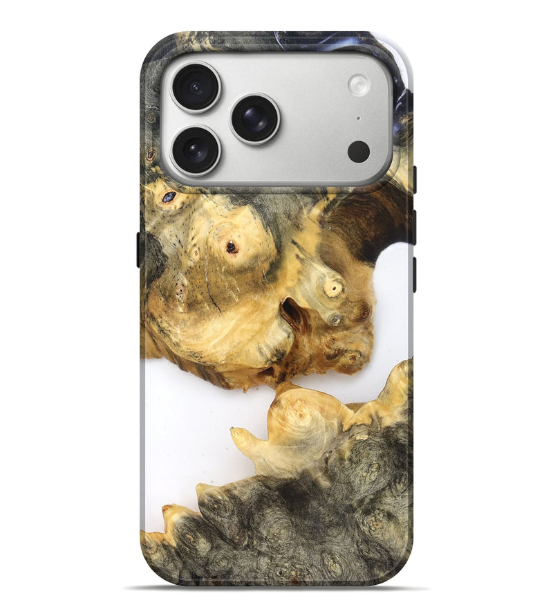 iPhone 17 Pro Max Wood Live Edge Phone Case - Jay (Clear, 821900)