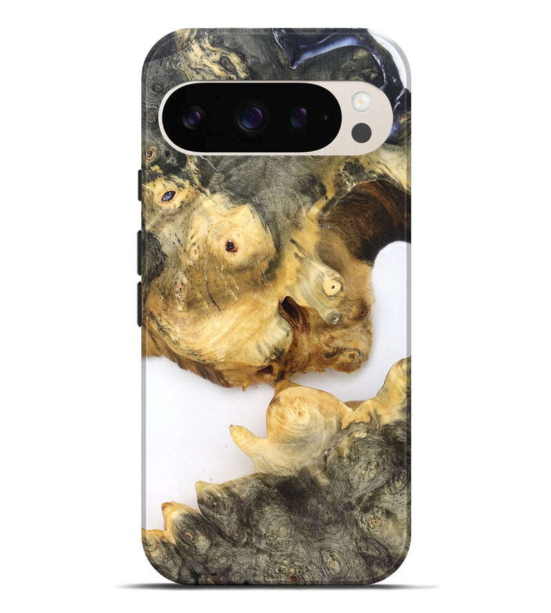 Pixel 10 Pro XL Wood Live Edge Phone Case - Jay (Clear, 821900)