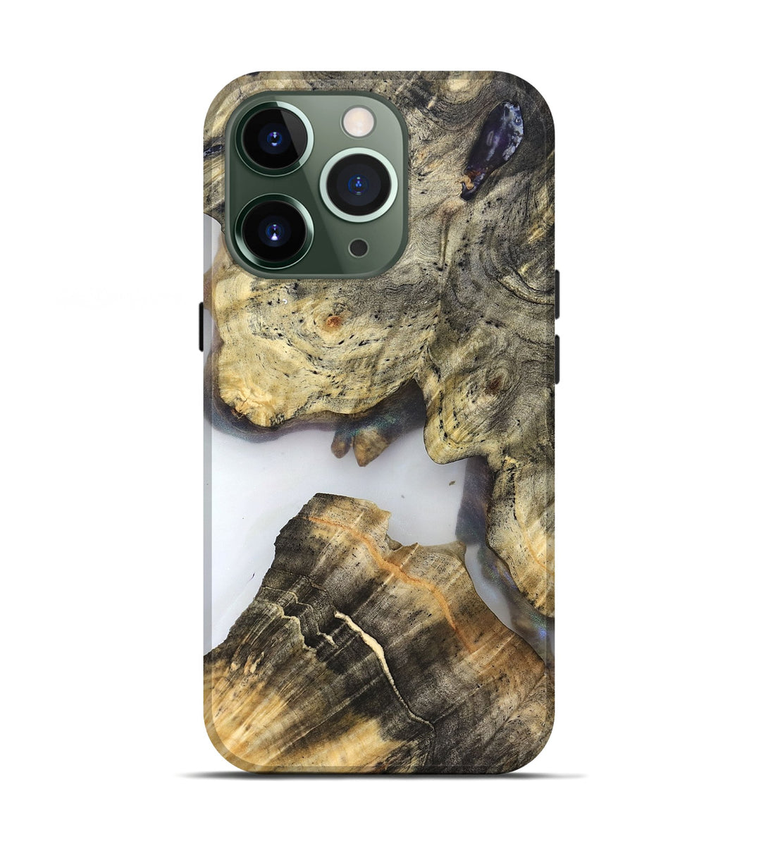 iPhone 13 Pro Wood Live Edge Phone Case - Ernesto (Clear, 821901)