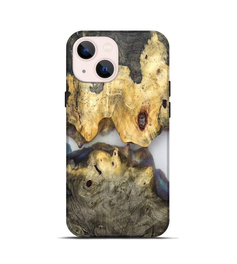 iPhone 13 mini Wood Live Edge Phone Case - Ingrid (Clear, 821902)