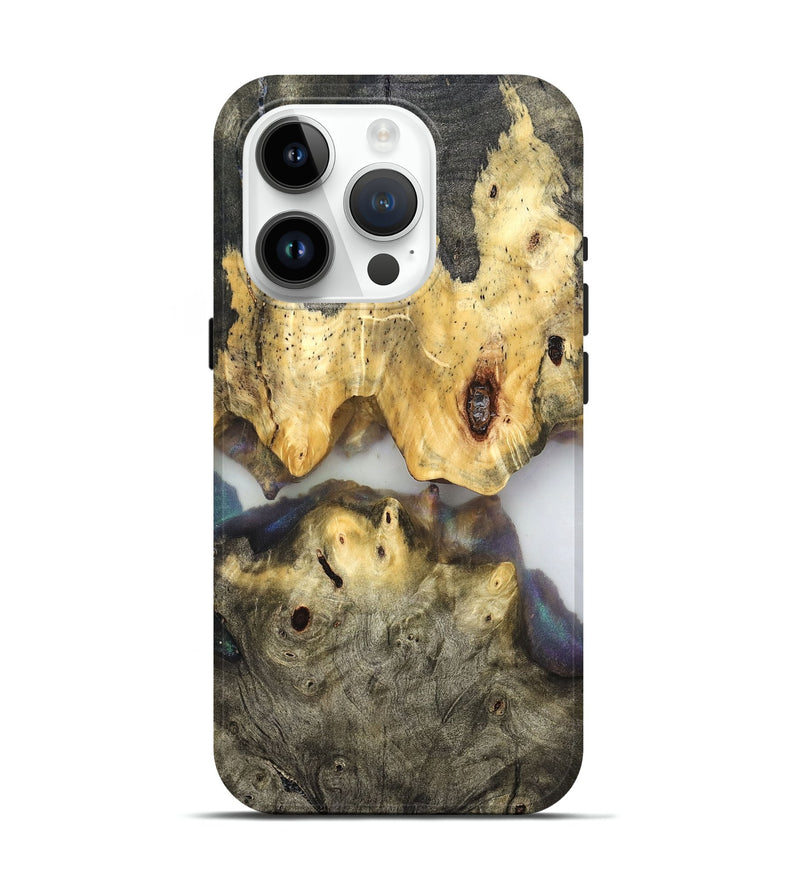 iPhone 15 Pro Wood Live Edge Phone Case - Ingrid (Clear, 821902)