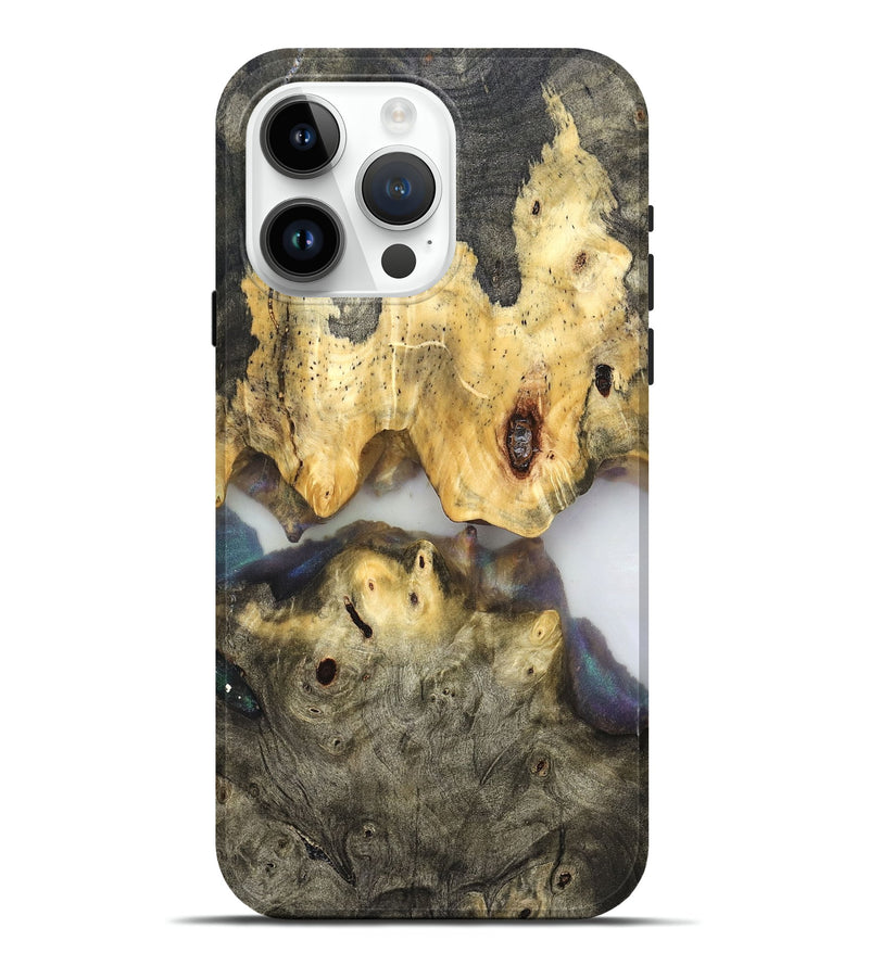 iPhone 15 Pro Max Wood Live Edge Phone Case - Ingrid (Clear, 821902)