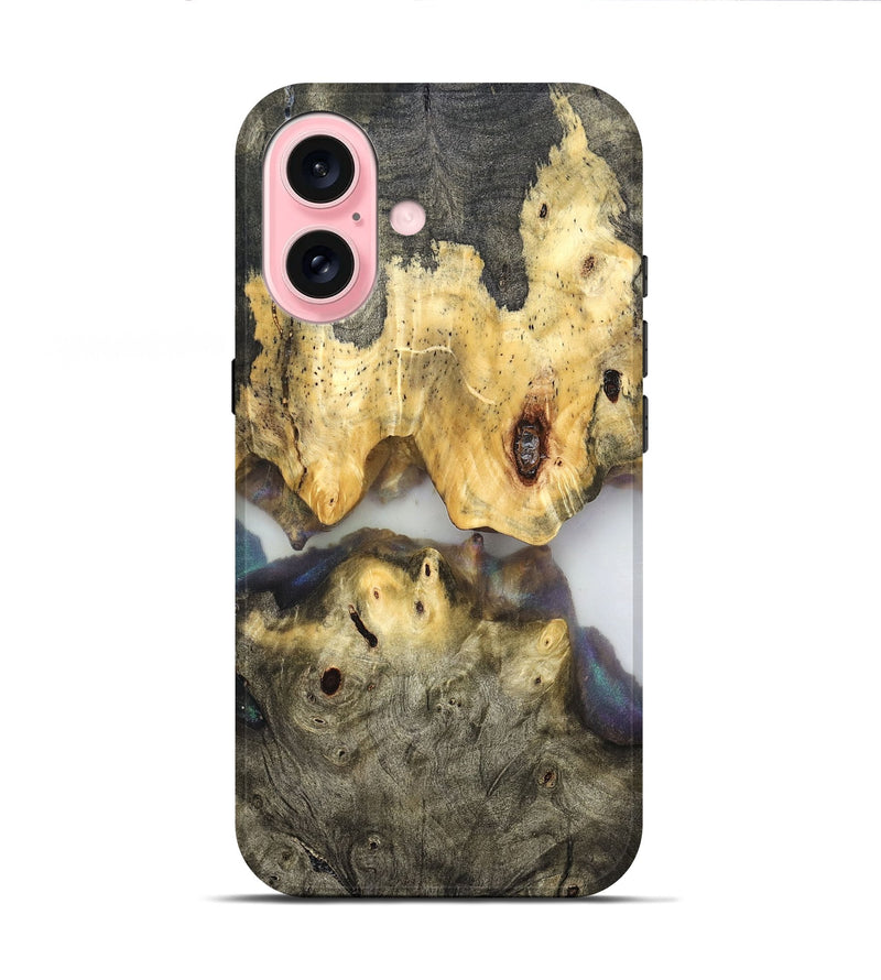 iPhone 16 Wood Live Edge Phone Case - Ingrid (Clear, 821902)