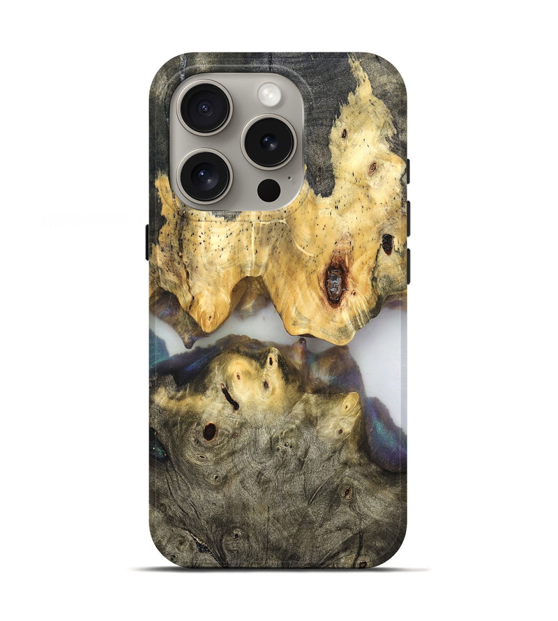 iPhone 16 Pro Wood Live Edge Phone Case - Ingrid (Clear, 821902)