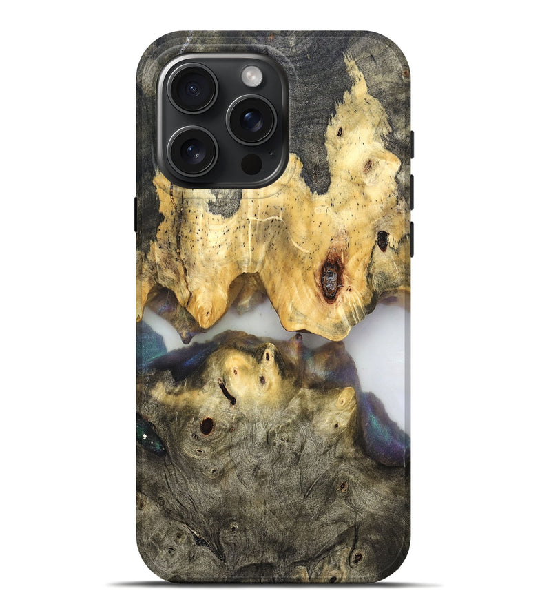 iPhone 16 Pro Max Wood Live Edge Phone Case - Ingrid (Clear, 821902)