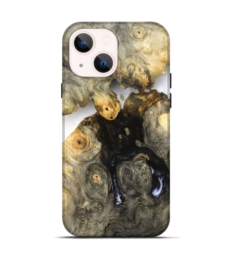 iPhone 14 Wood Live Edge Phone Case - Zayne (Clear, 821903)