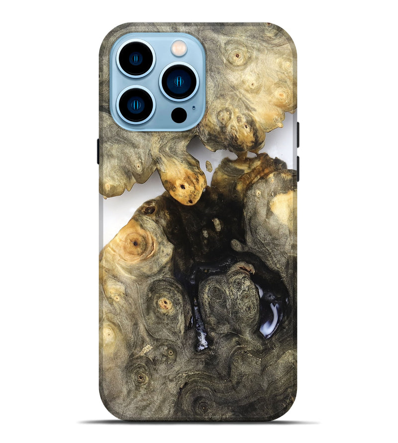 iPhone 14 Pro Max Wood Live Edge Phone Case - Zayne (Clear, 821903)