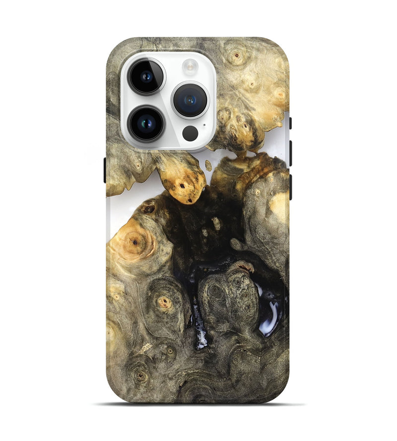 iPhone 15 Pro Wood Live Edge Phone Case - Zayne (Clear, 821903)