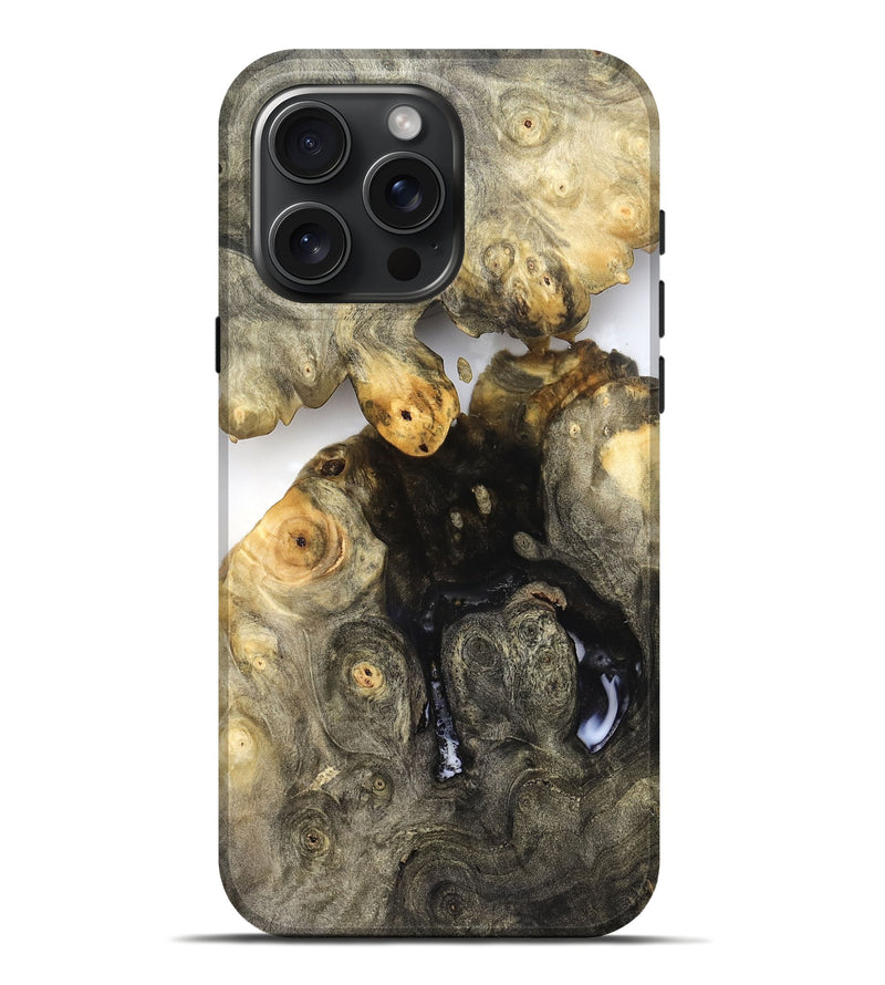 iPhone 16 Pro Max Wood Live Edge Phone Case - Zayne (Clear, 821903)
