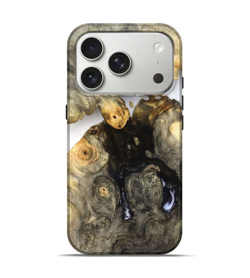 iPhone 17 Pro Wood Live Edge Phone Case - Zayne (Clear, 821903)