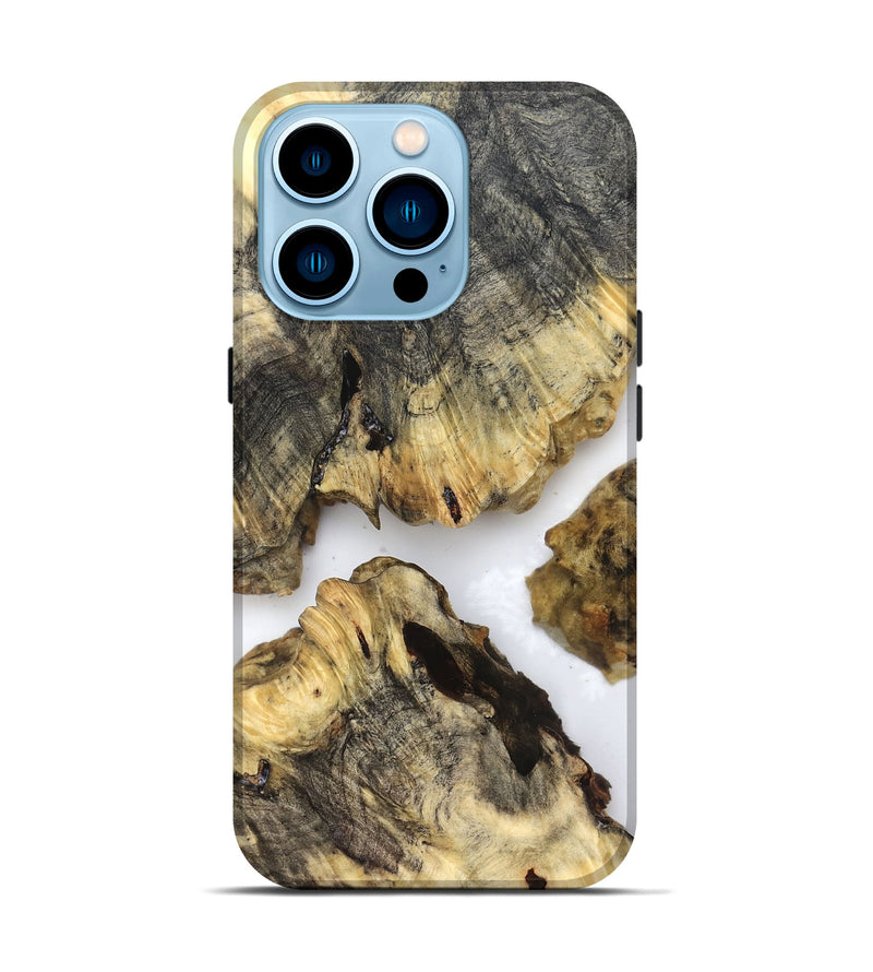 iPhone 14 Pro Wood Live Edge Phone Case - Sydnee (Clear, 821904)