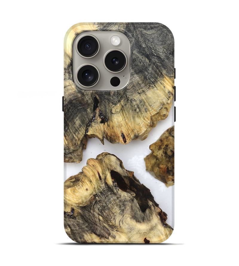 iPhone 16 Pro Wood Live Edge Phone Case - Sydnee (Clear, 821904)