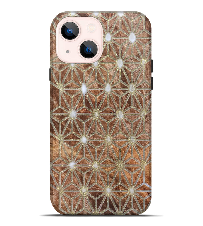 iPhone 14 Plus Wood Live Edge Phone Case - Sol (Pattern, 821906)