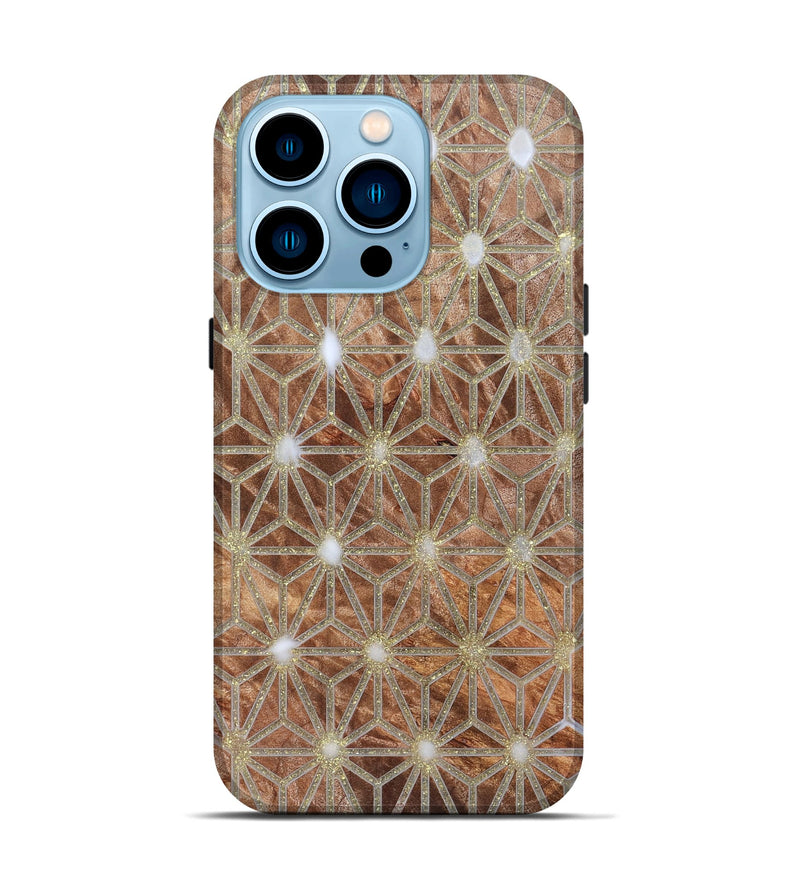 iPhone 14 Pro Wood Live Edge Phone Case - Sol (Pattern, 821906)