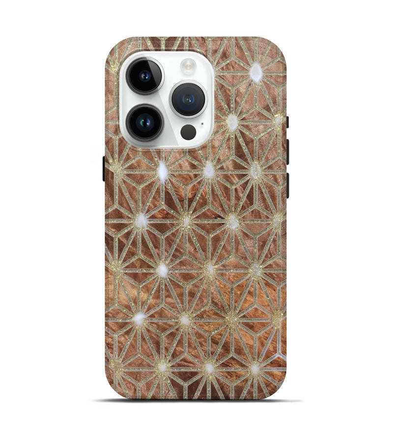 iPhone 15 Pro Wood Live Edge Phone Case - Sol (Pattern, 821906)