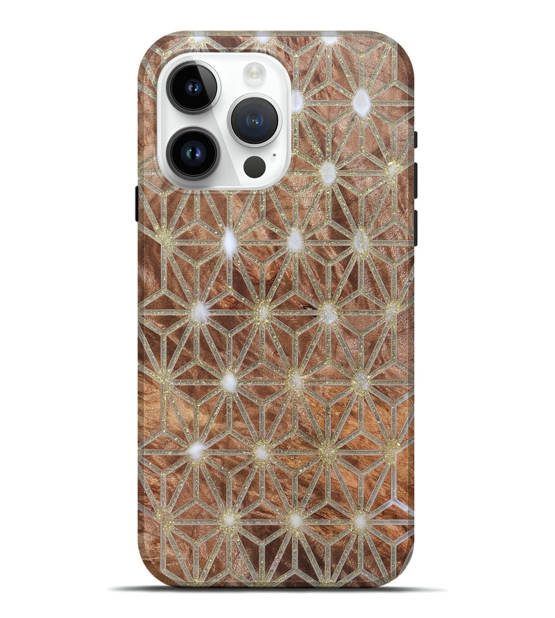 iPhone 15 Pro Max Wood Live Edge Phone Case - Sol (Pattern, 821906)