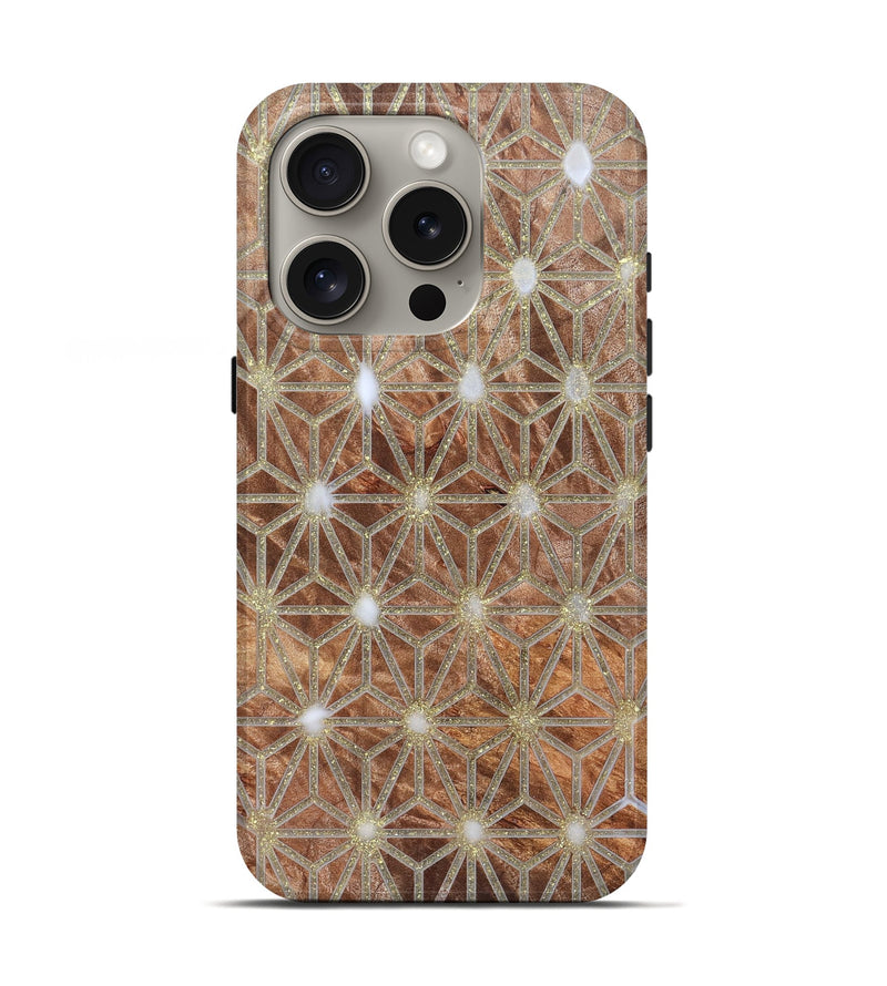 iPhone 16 Pro Wood Live Edge Phone Case - Sol (Pattern, 821906)