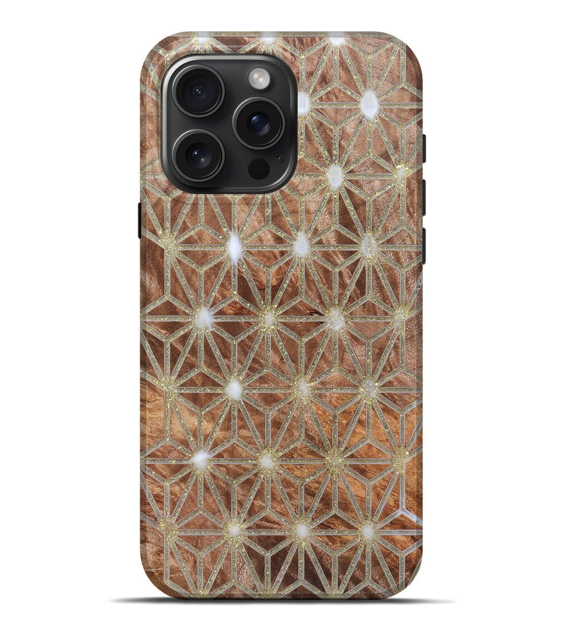 iPhone 16 Pro Max Wood Live Edge Phone Case - Sol (Pattern, 821906)
