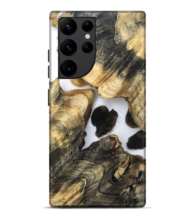 Galaxy S22 Ultra Wood Live Edge Phone Case - Mila (Clear, 821907)