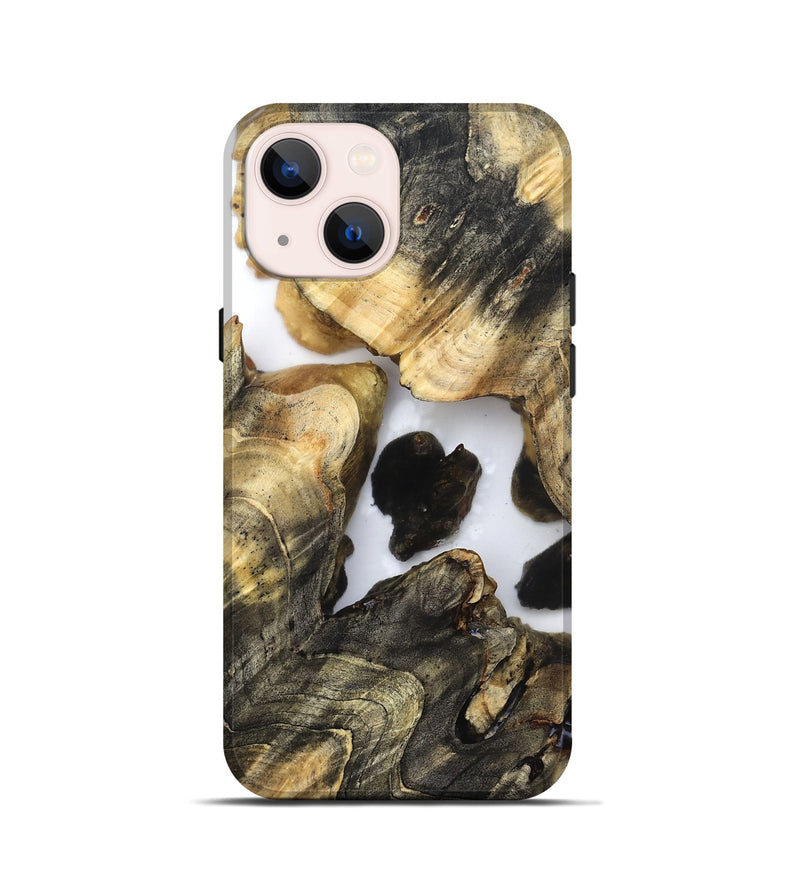 iPhone 13 mini Wood Live Edge Phone Case - Mila (Clear, 821907)