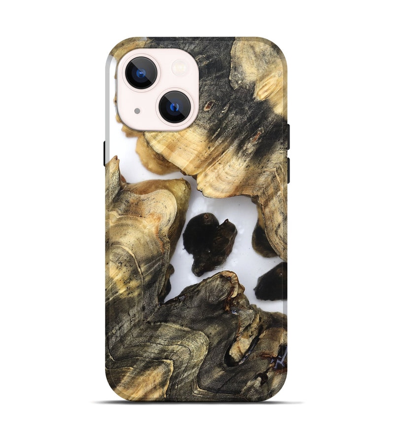 iPhone 14 Wood Live Edge Phone Case - Mila (Clear, 821907)