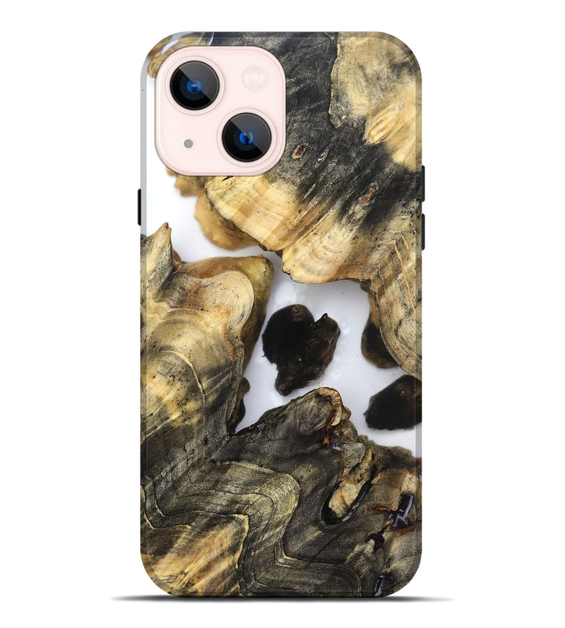 iPhone 14 Plus Wood Live Edge Phone Case - Mila (Clear, 821907)