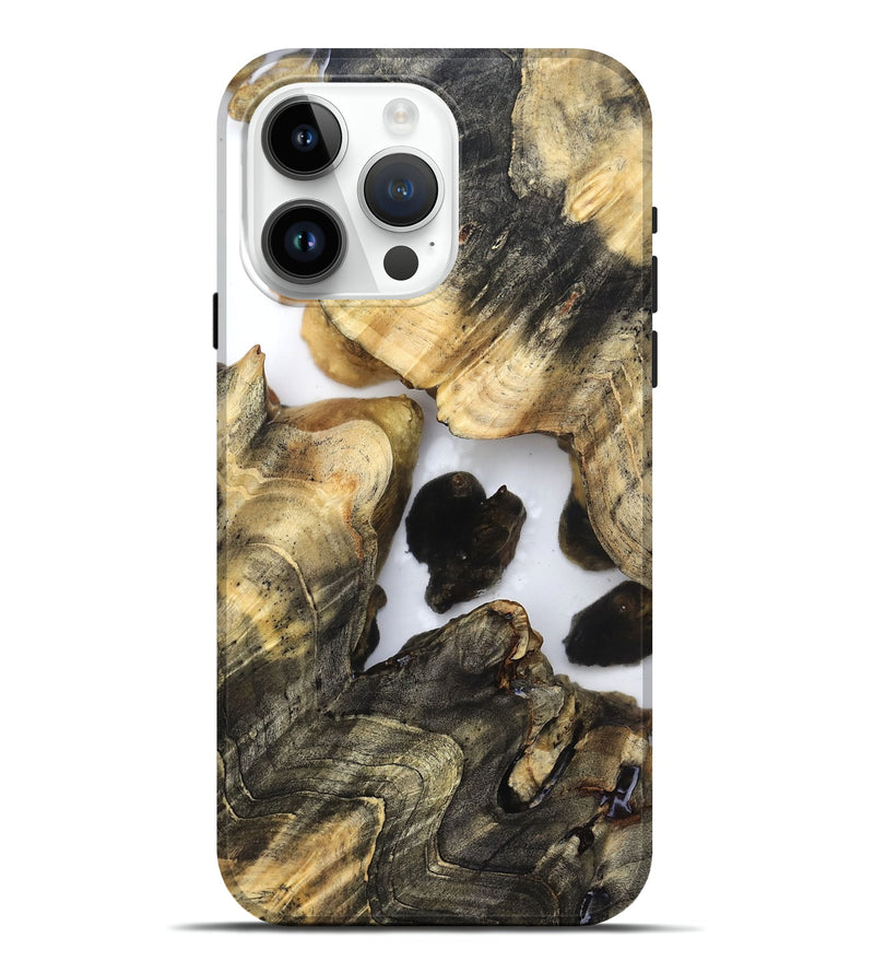 iPhone 15 Pro Max Wood Live Edge Phone Case - Mila (Clear, 821907)