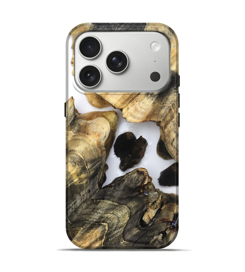 iPhone 17 Pro Wood Live Edge Phone Case - Mila (Clear, 821907)