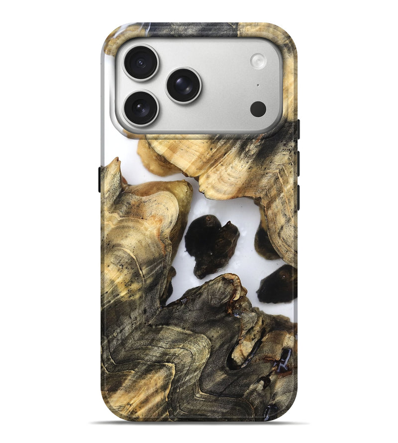 iPhone 17 Pro Max Wood Live Edge Phone Case - Mila (Clear, 821907)