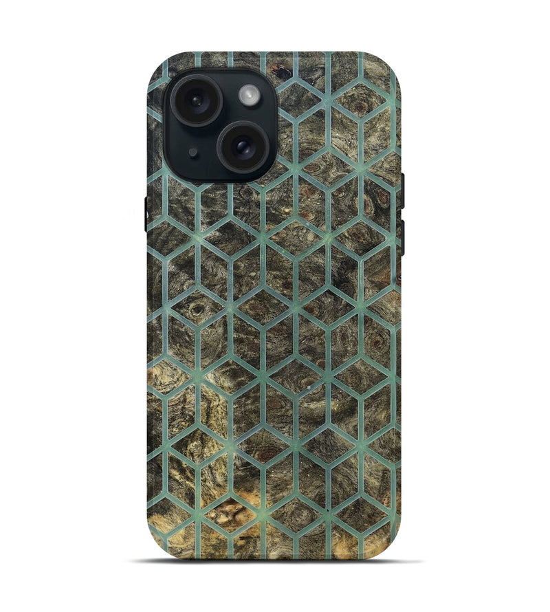 iPhone 15 Wood Live Edge Phone Case - Lyndsey (Pattern, 821908)